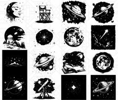 Stargazing SVG Bundle - CraftNest - Digital Crafting and Art
