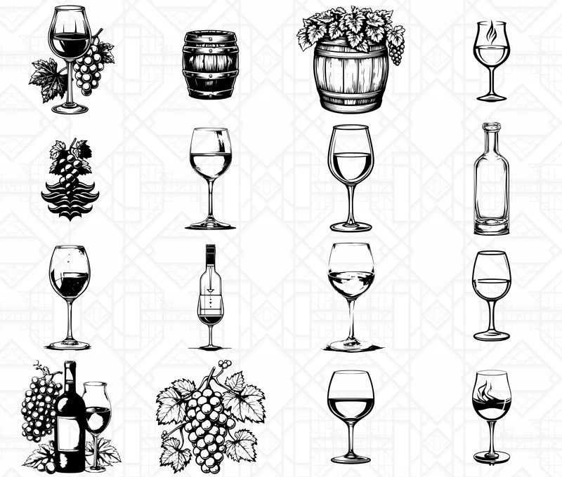 Wine Tasting SVG Bundle - CraftNest - Digital Crafting and Art