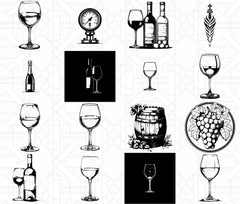 Wine Tasting SVG Bundle - CraftNest - Digital Crafting and Art