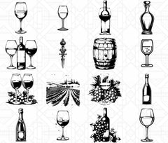 Wine Tasting SVG Bundle - CraftNest - Digital Crafting and Art