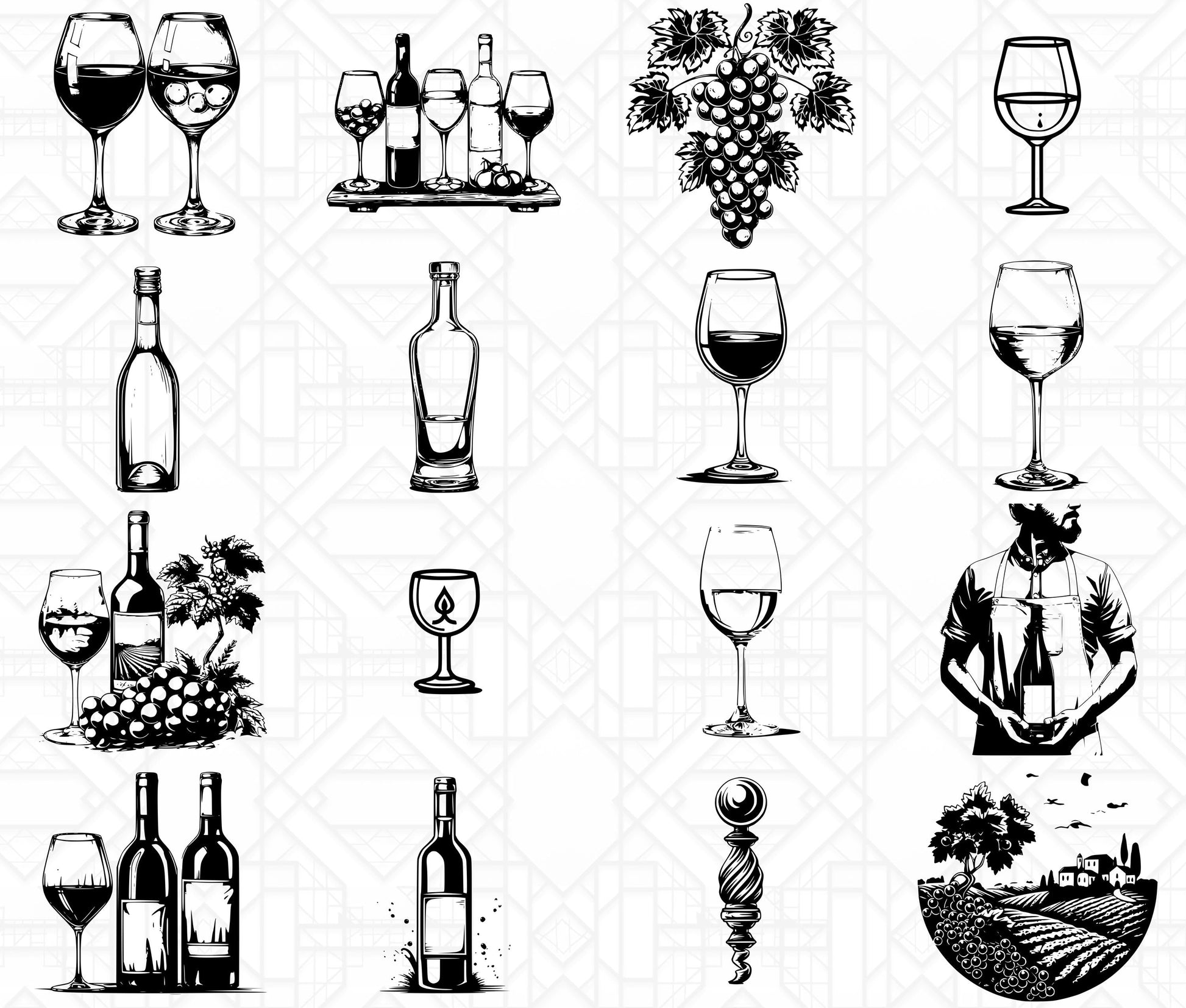Wine Tasting SVG Bundle - CraftNest - Digital Crafting and Art