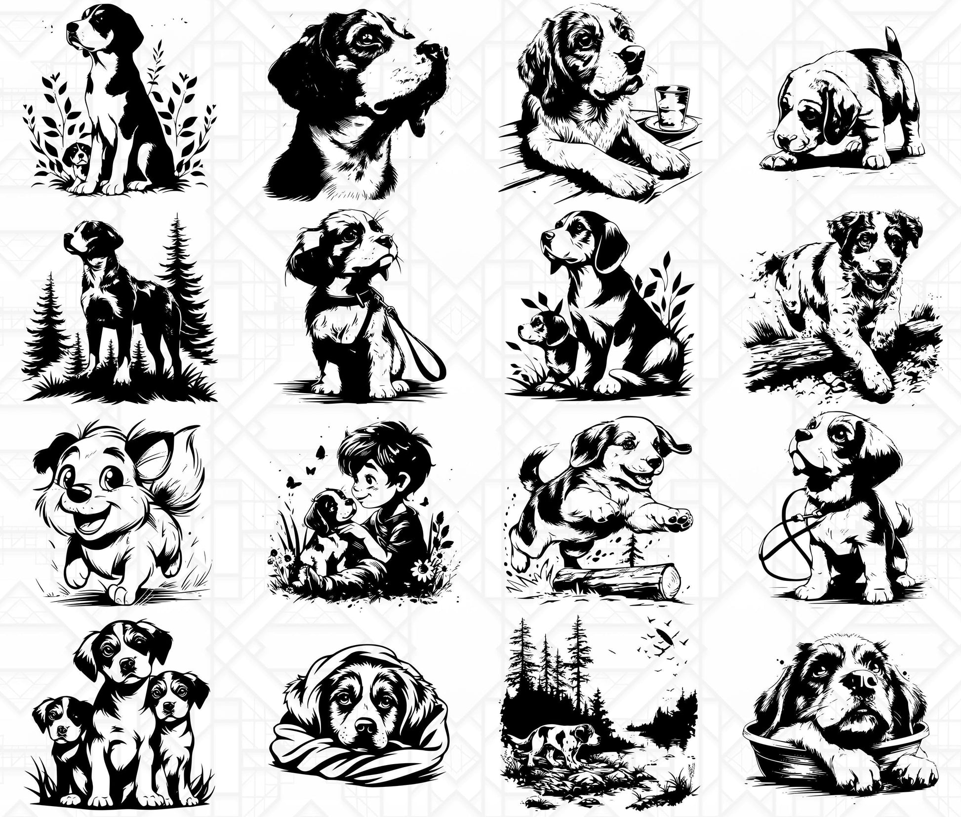 Beagle Dog SVG Bundle - CraftNest - Digital Crafting and Art