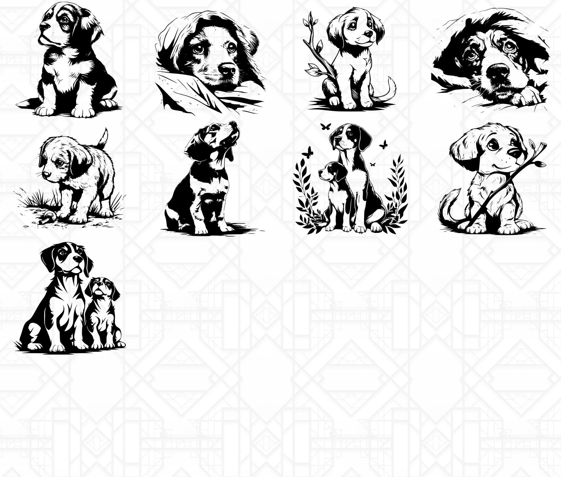 Beagle Dog SVG Bundle - CraftNest - Digital Crafting and Art
