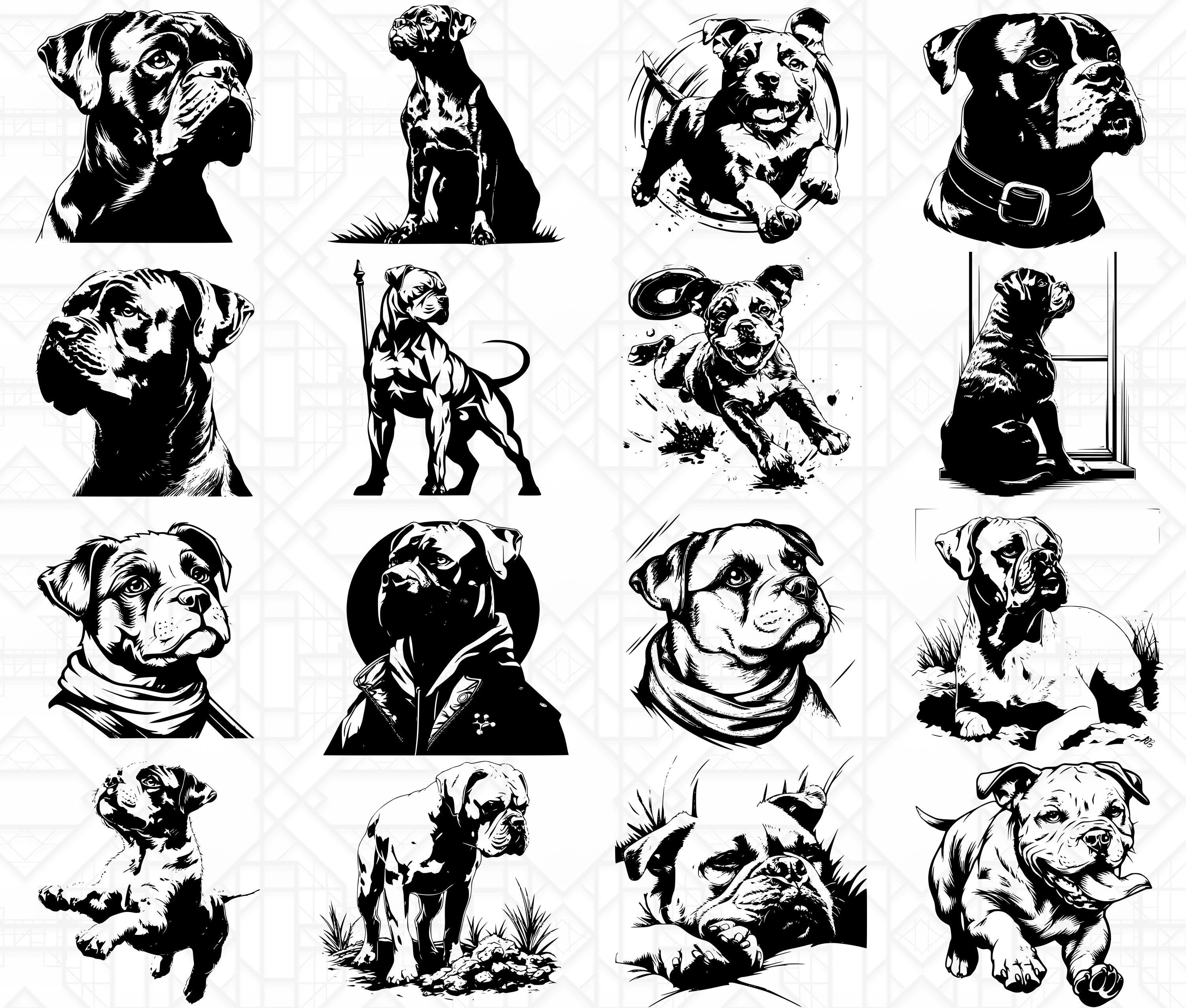 Boxer Dog SVG Bundle - CraftNest - Digital Crafting and Art