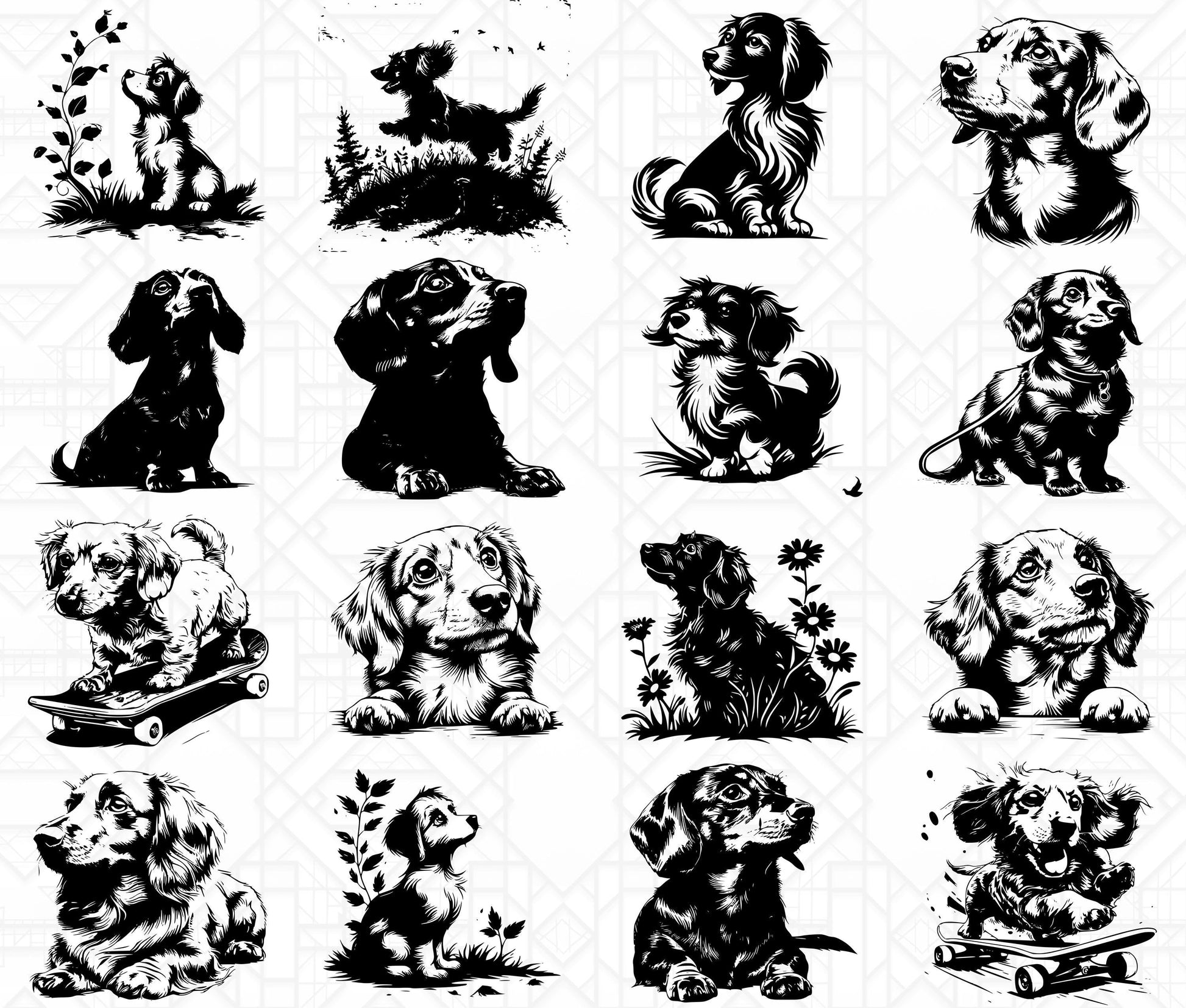 Dachshund Dog SVG Bundle - CraftNest - Digital Crafting and Art