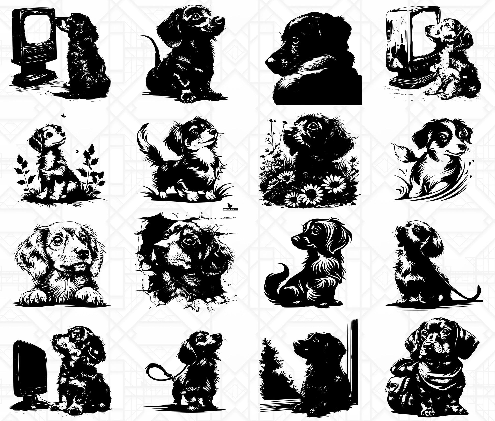 Dachshund Dog SVG Bundle - CraftNest - Digital Crafting and Art