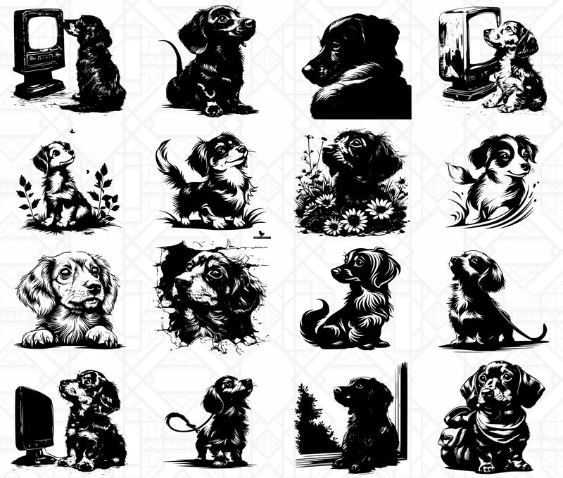 Dachshund Dog SVG Bundle - CraftNest - Digital Crafting and Art
