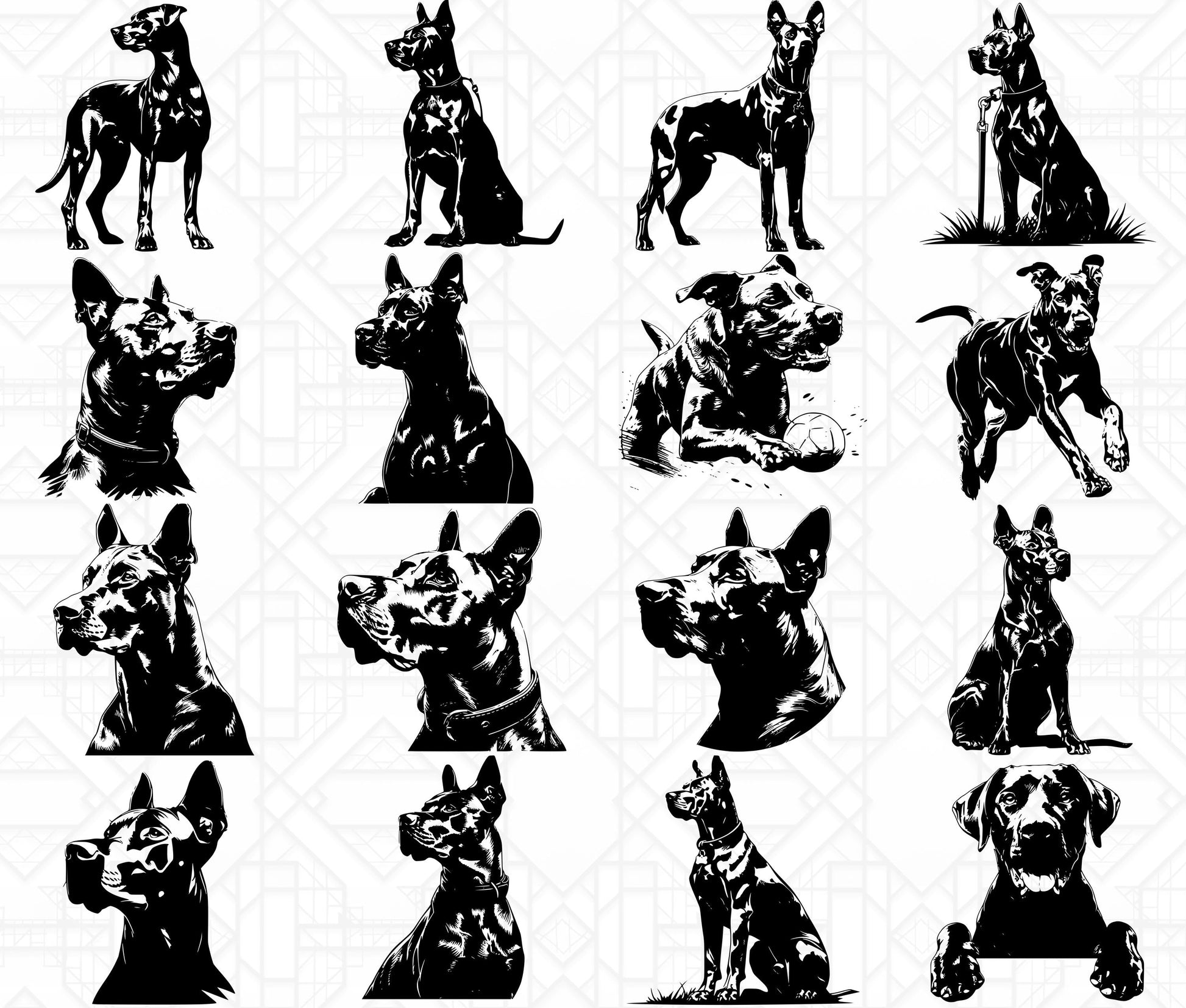 Doberman Dog SVG Bundle - CraftNest - Digital Crafting and Art