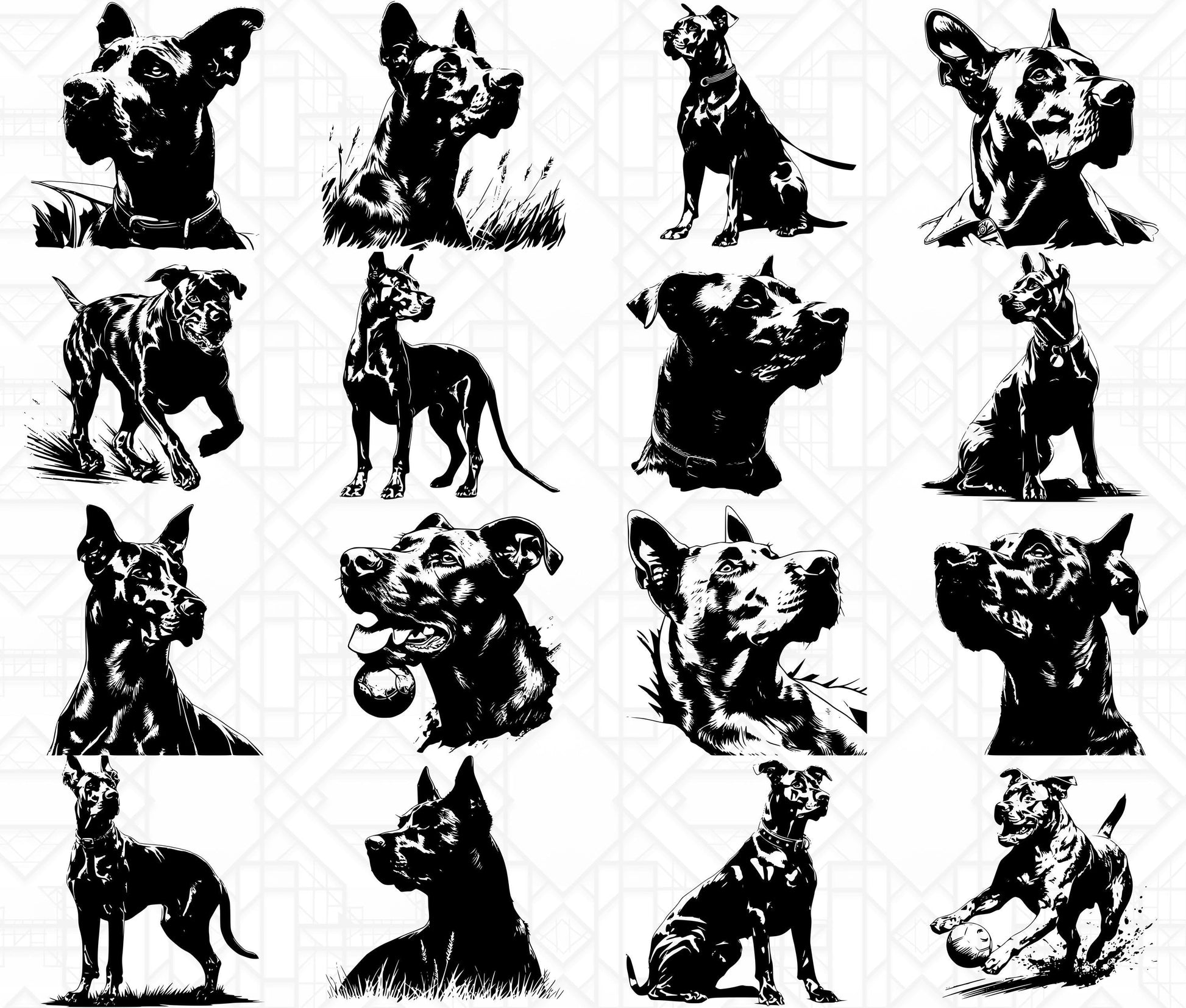 Doberman Dog SVG Bundle - CraftNest - Digital Crafting and Art