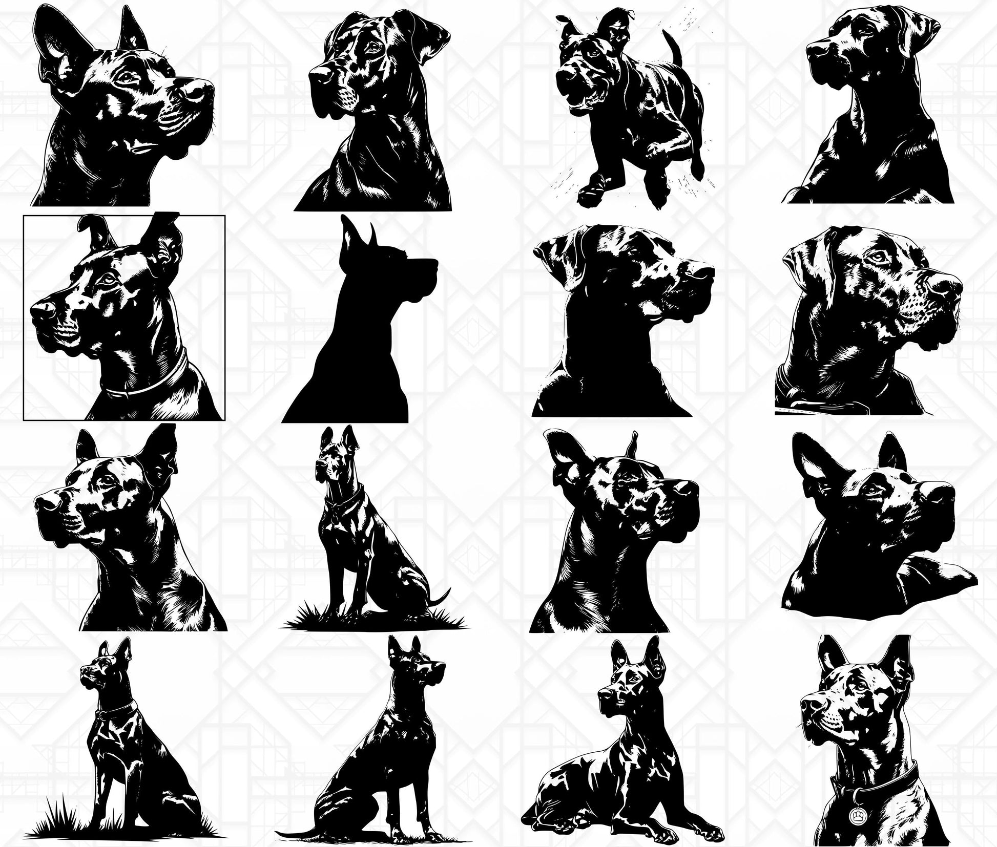 Doberman Dog SVG Bundle - CraftNest - Digital Crafting and Art