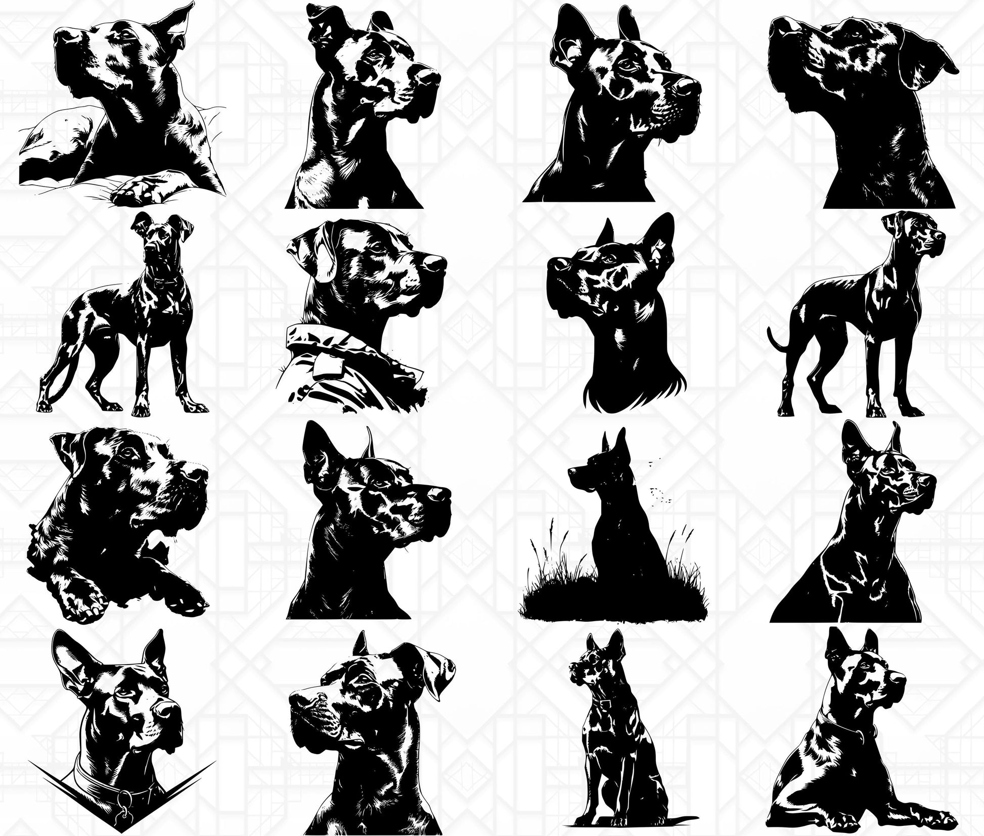 Doberman Dog SVG Bundle - CraftNest - Digital Crafting and Art