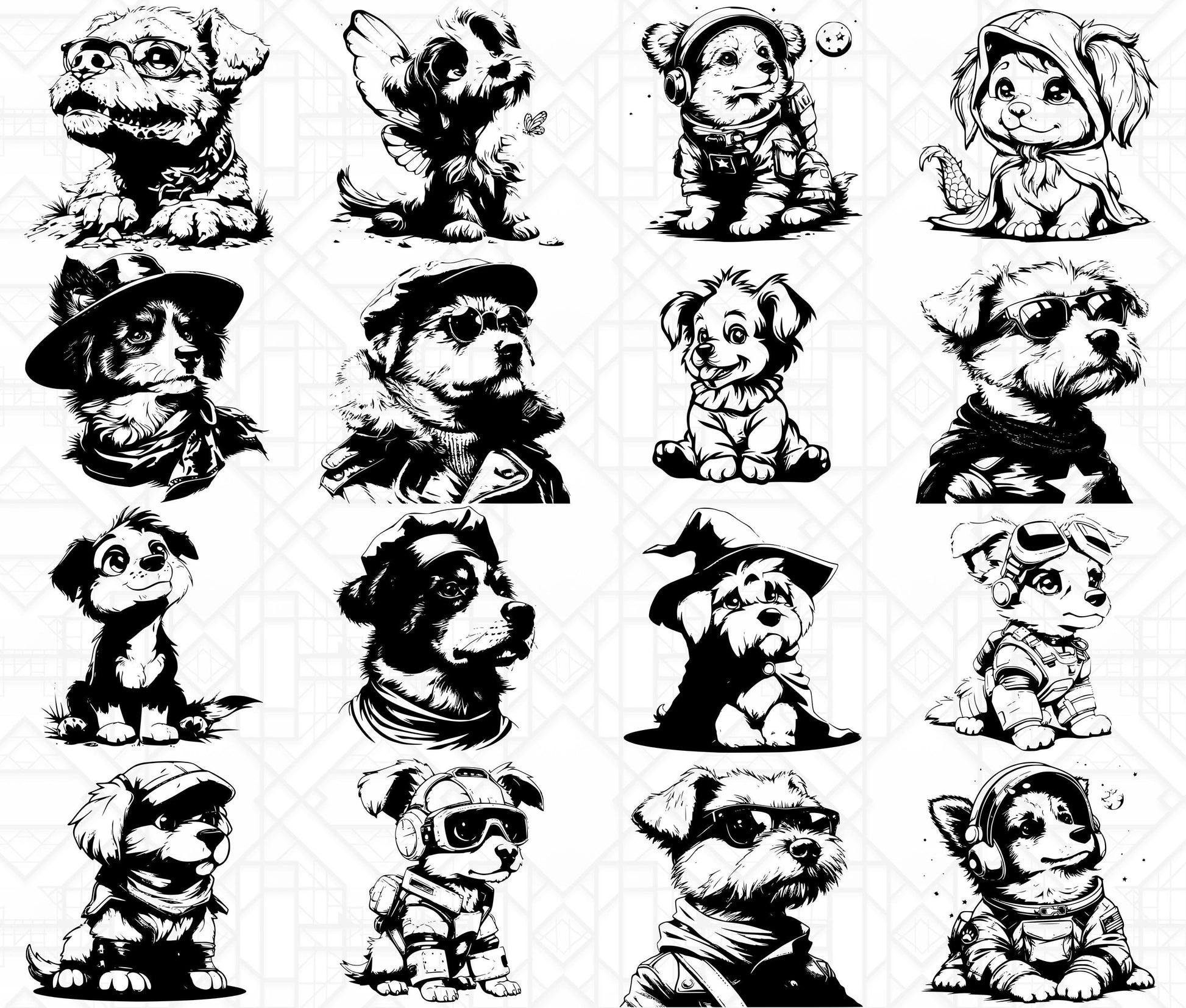 Dogs In Costumes SVG Bundle - CraftNest - Digital Crafting and Art