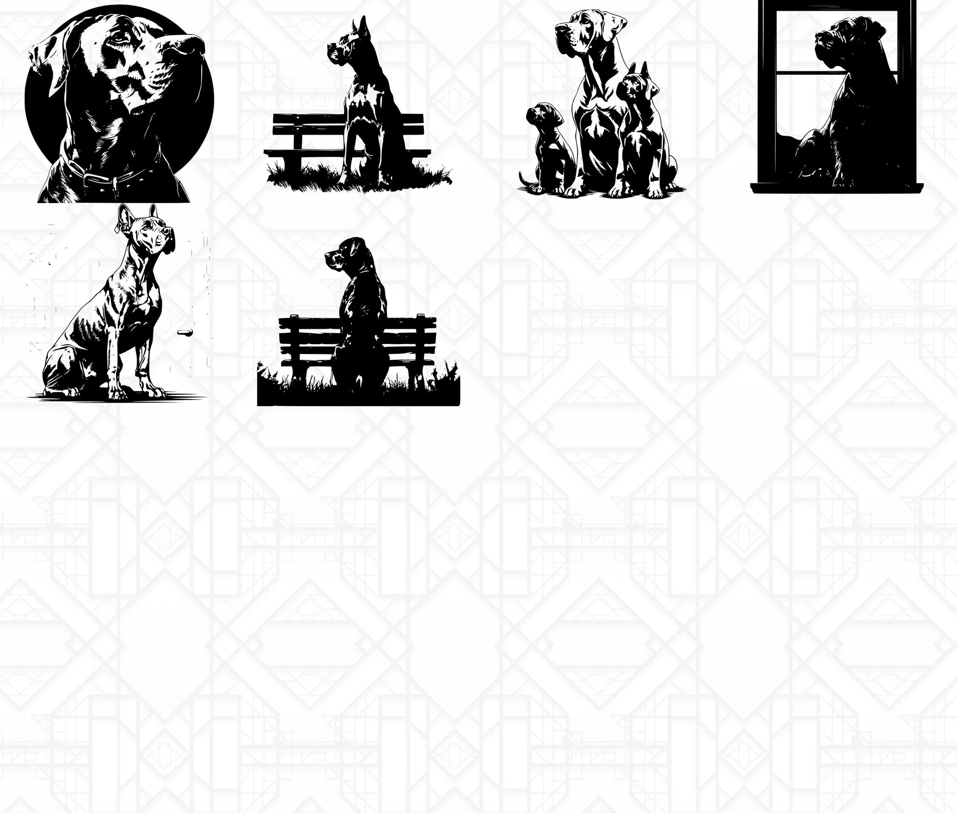 Great Dane SVG Bundle - CraftNest - Digital Crafting and Art
