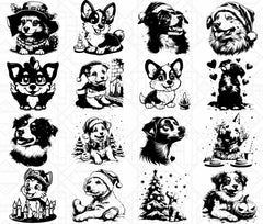Holiday Dogs SVG Bundle - CraftNest - Digital Crafting and Art