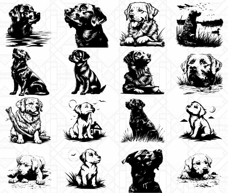 Labrador Retriever SVG Bundle - CraftNest - Digital Crafting and Art