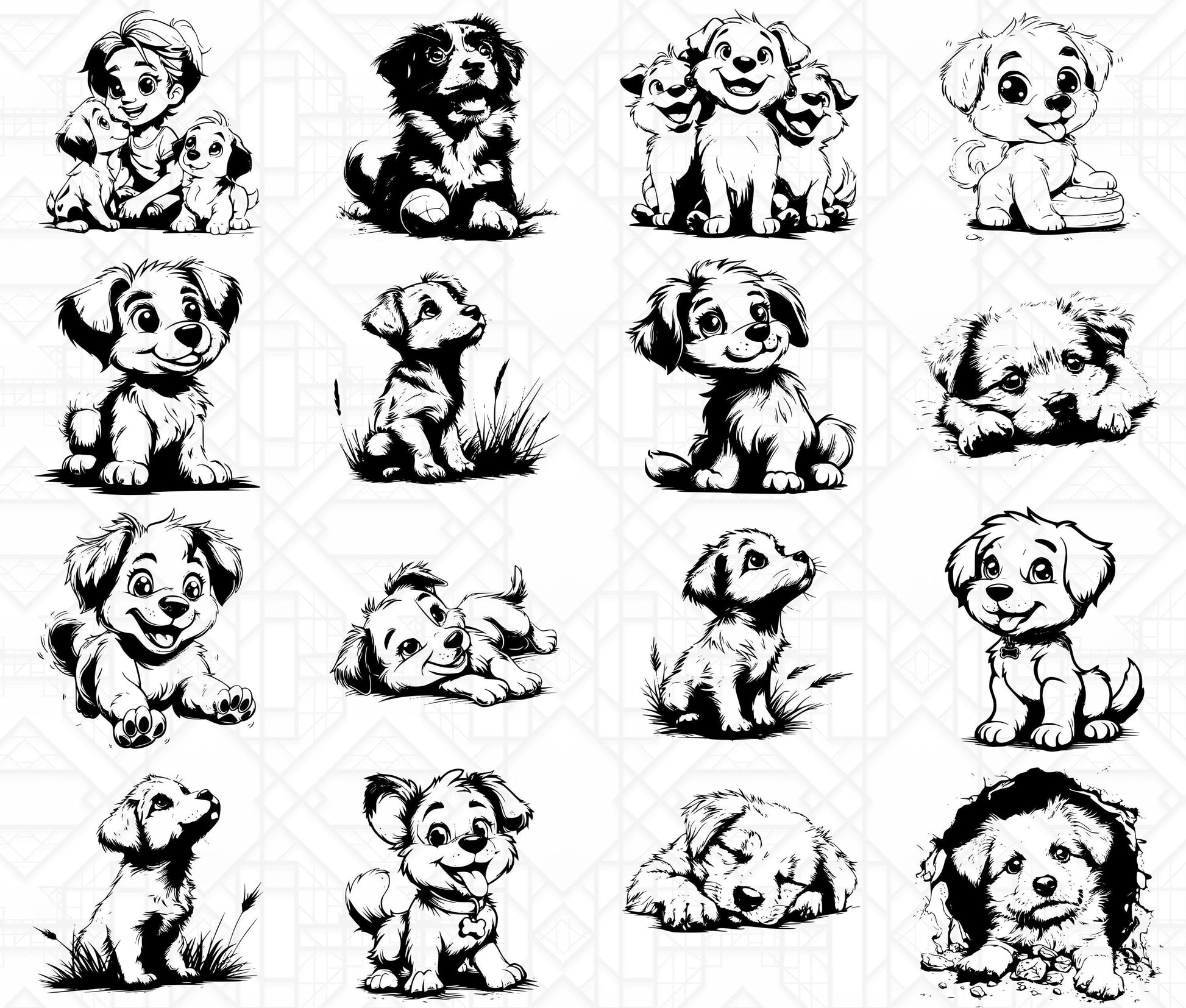 Puppy Playtime SVG Bundle - CraftNest - Digital Crafting and Art