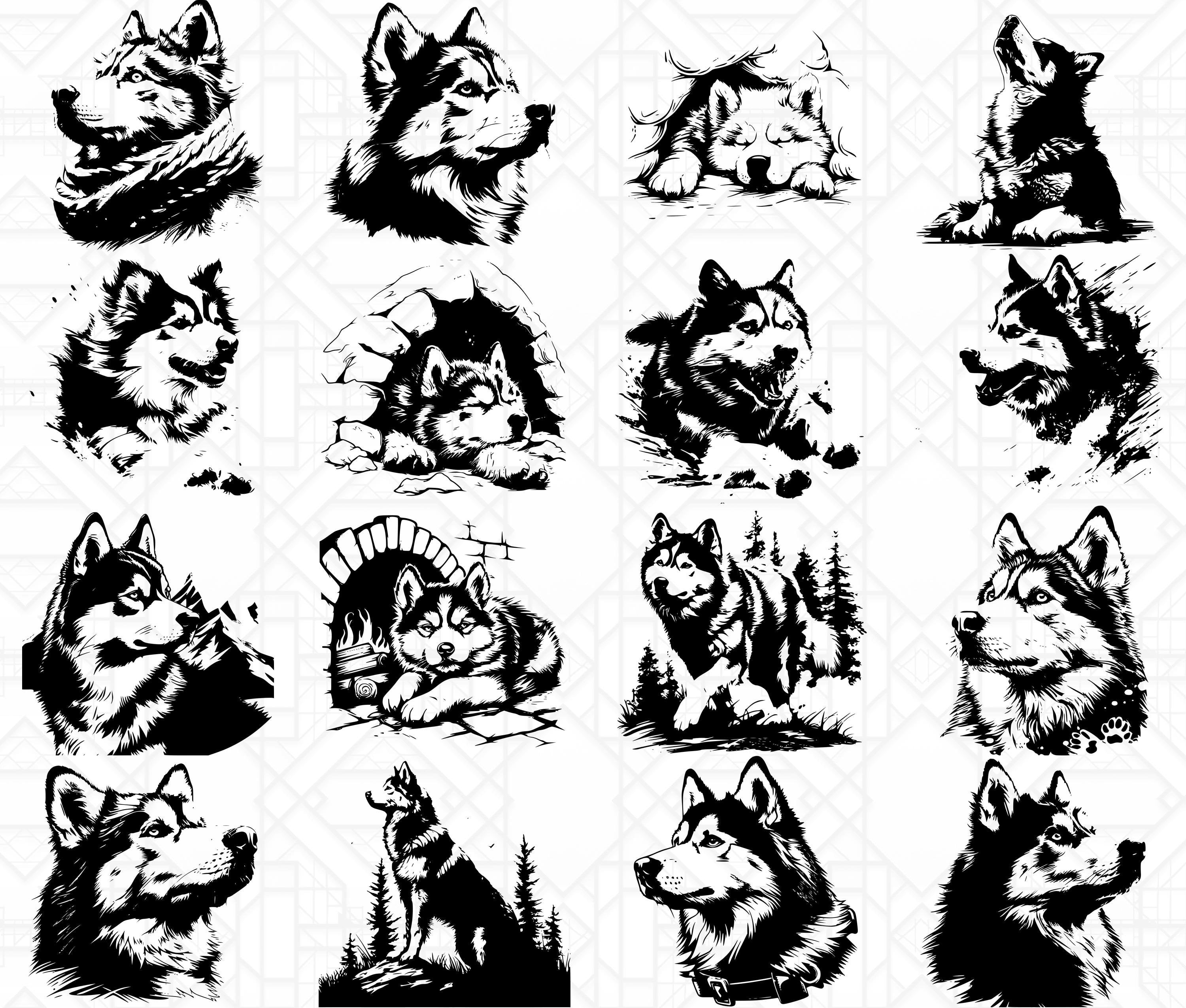 Siberian Husky SVG Bundle - CraftNest - Digital Crafting and Art