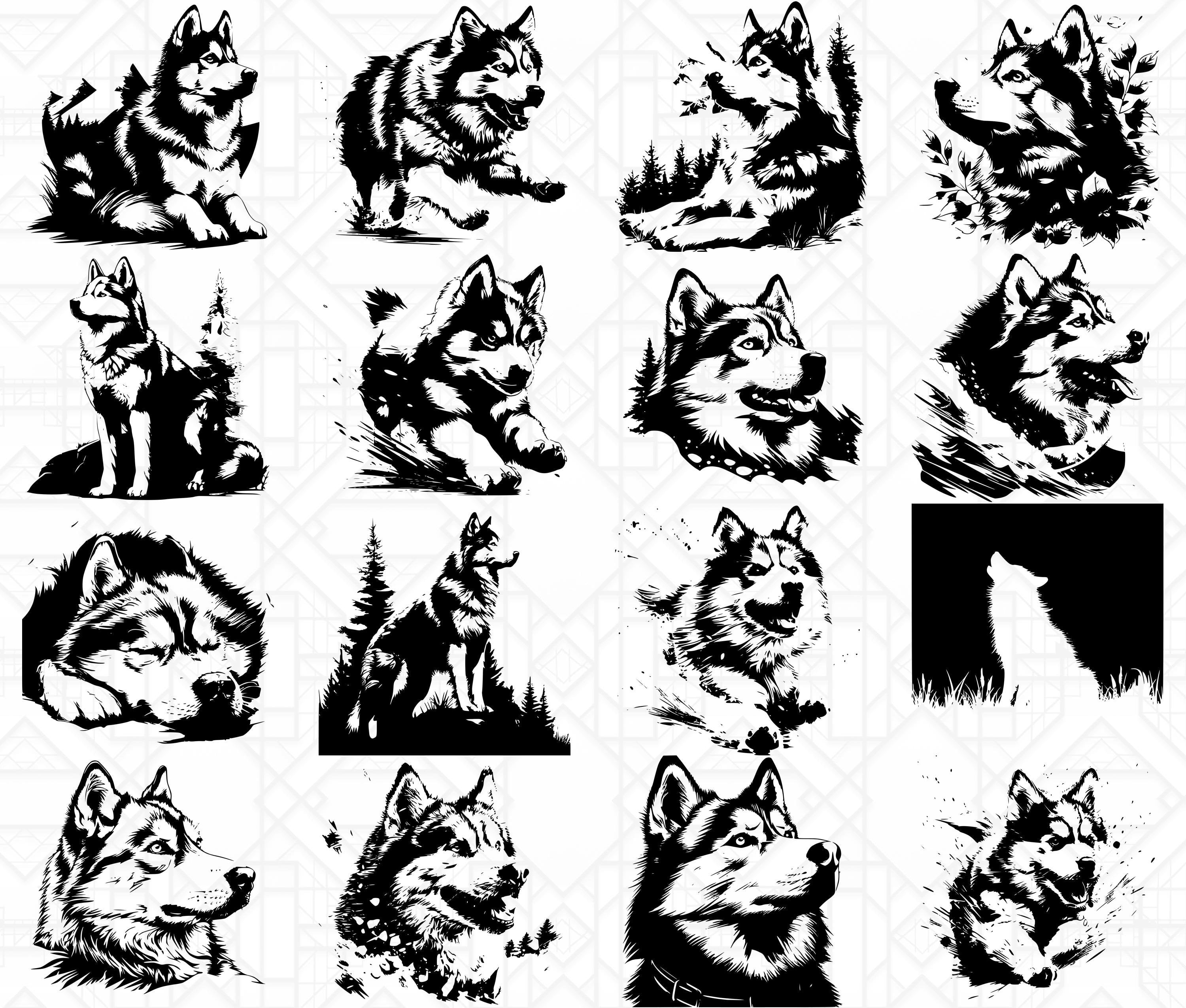 Siberian Husky SVG Bundle - CraftNest - Digital Crafting and Art