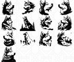 Siberian Husky SVG Bundle - CraftNest - Digital Crafting and Art