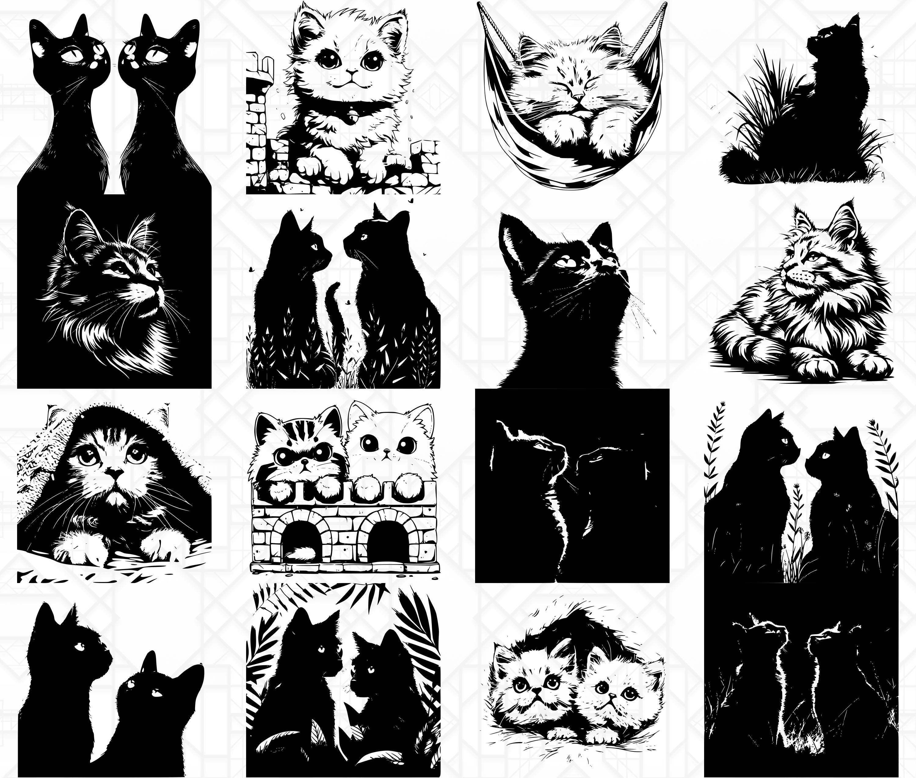 Cute Cats SVG Bundle - CraftNest - Digital Crafting and Art