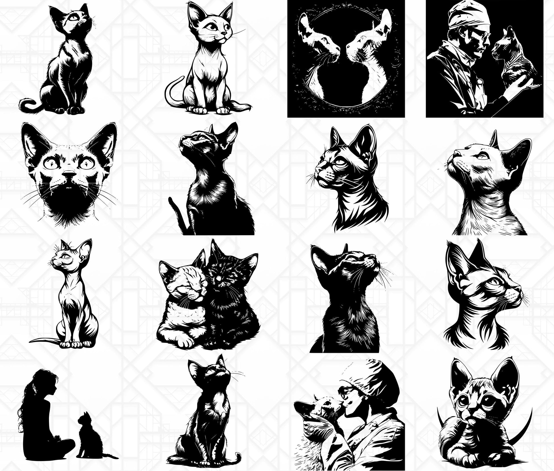 Sphynx Cats SVG Bundle - CraftNest - Digital Crafting and Art