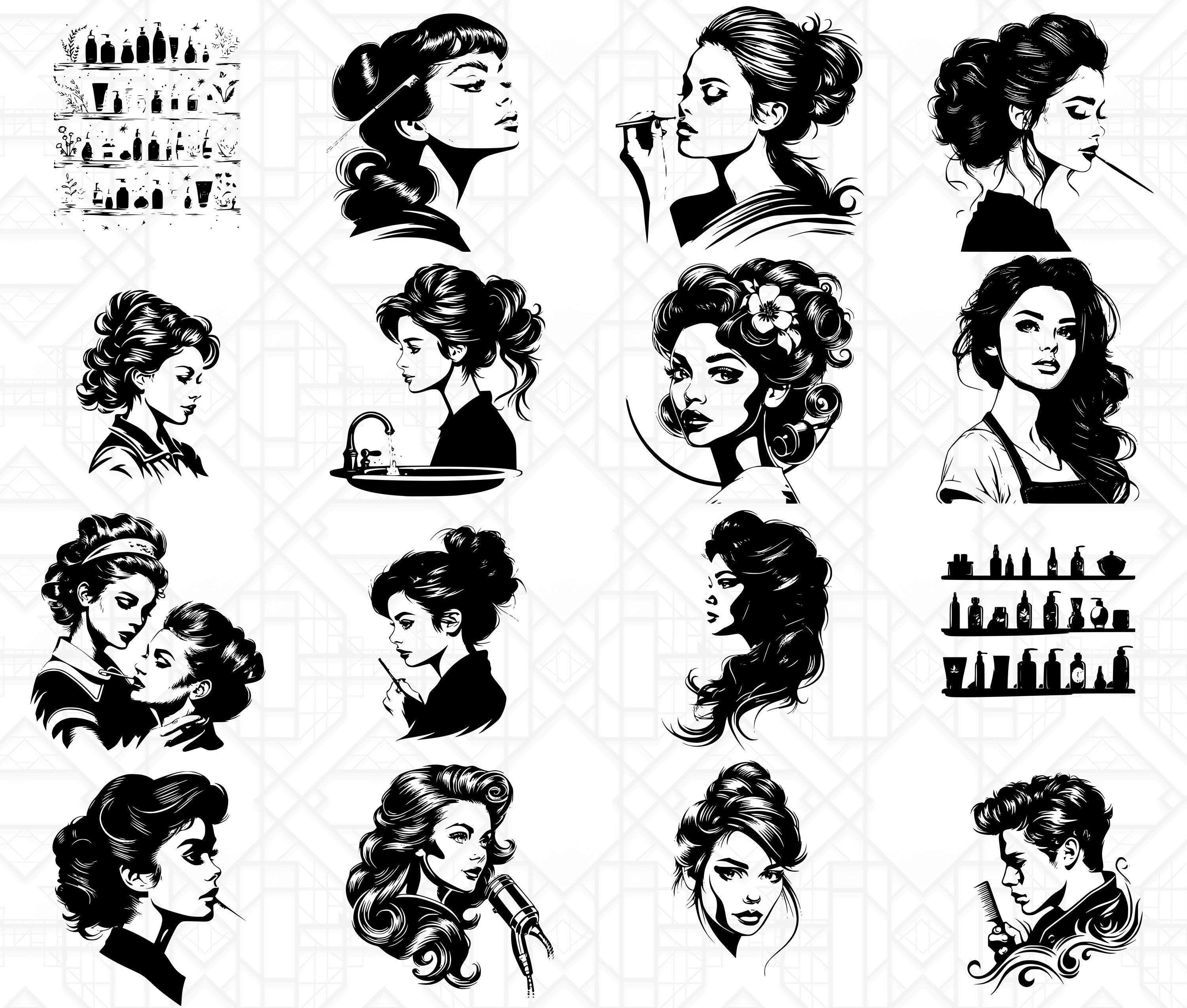 Hairdresser SVG Bundle - CraftNest - Digital Crafting and Art
