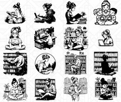 Librarian SVG Bundle - CraftNest - Digital Crafting and Art