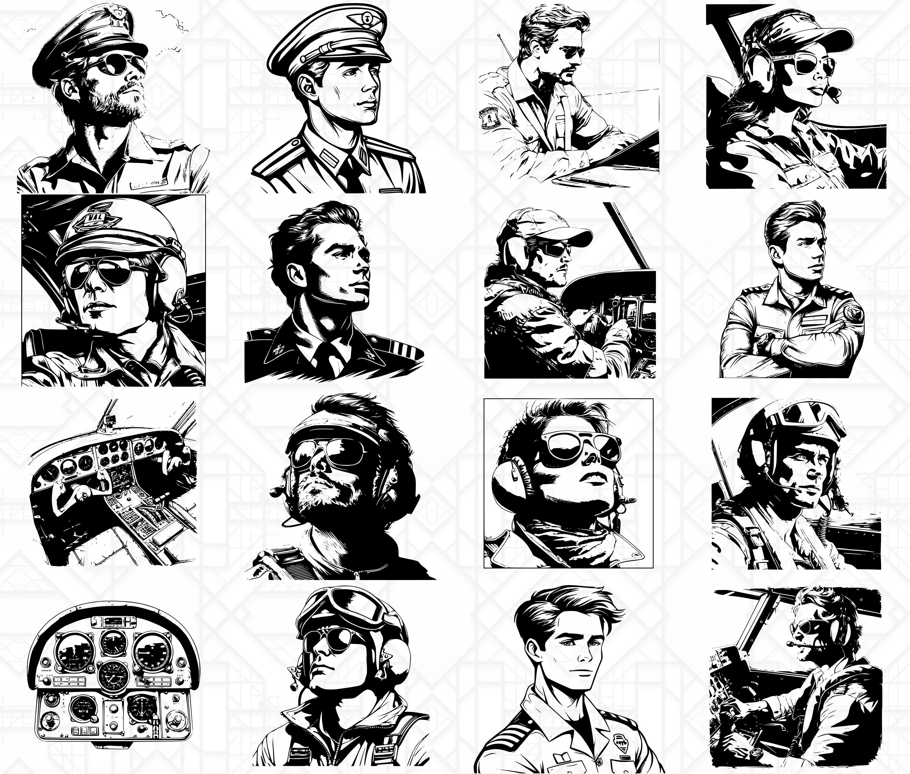 Pilot SVG Bundle - CraftNest - Digital Crafting and Art