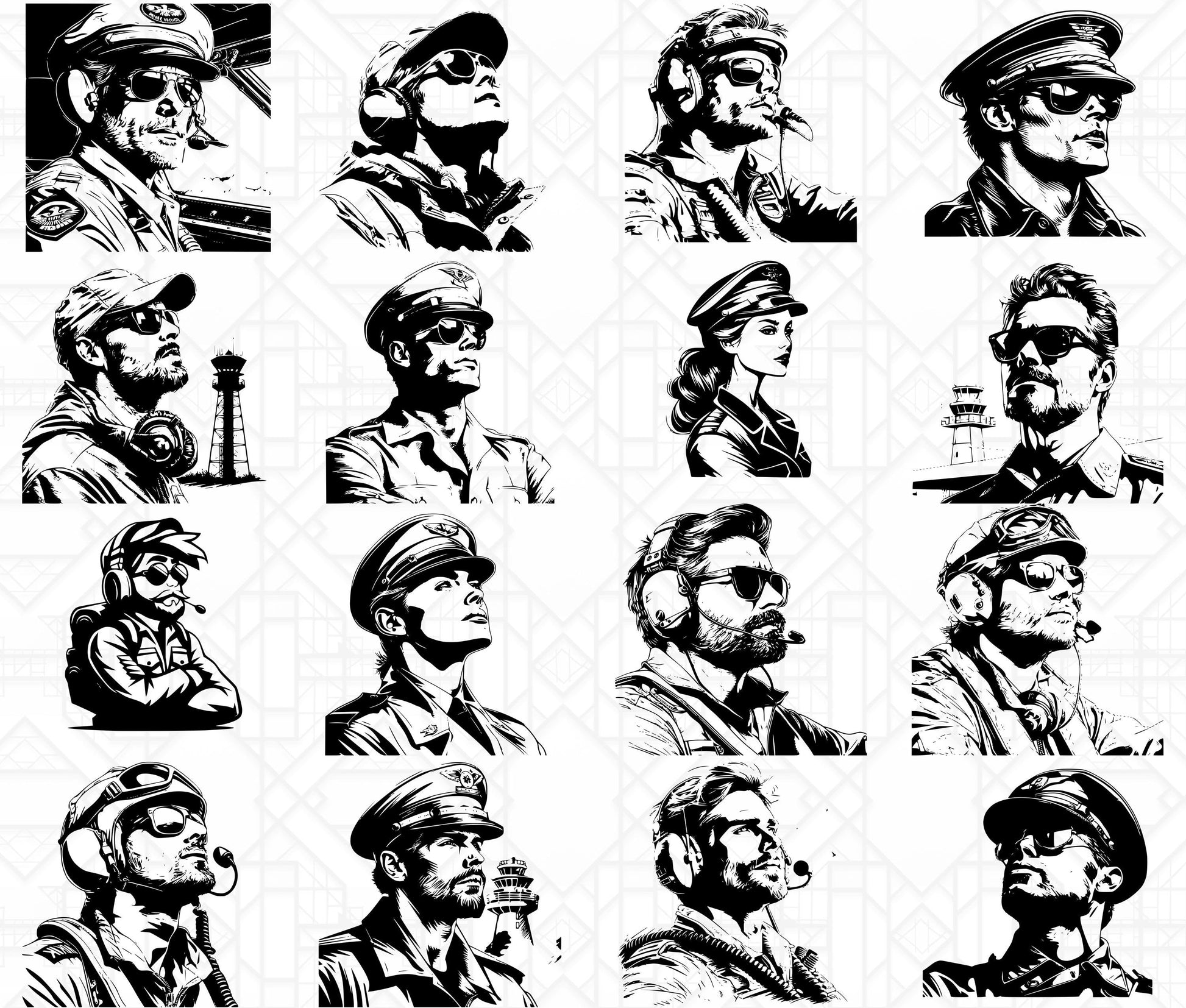 Pilot SVG Bundle - CraftNest - Digital Crafting and Art