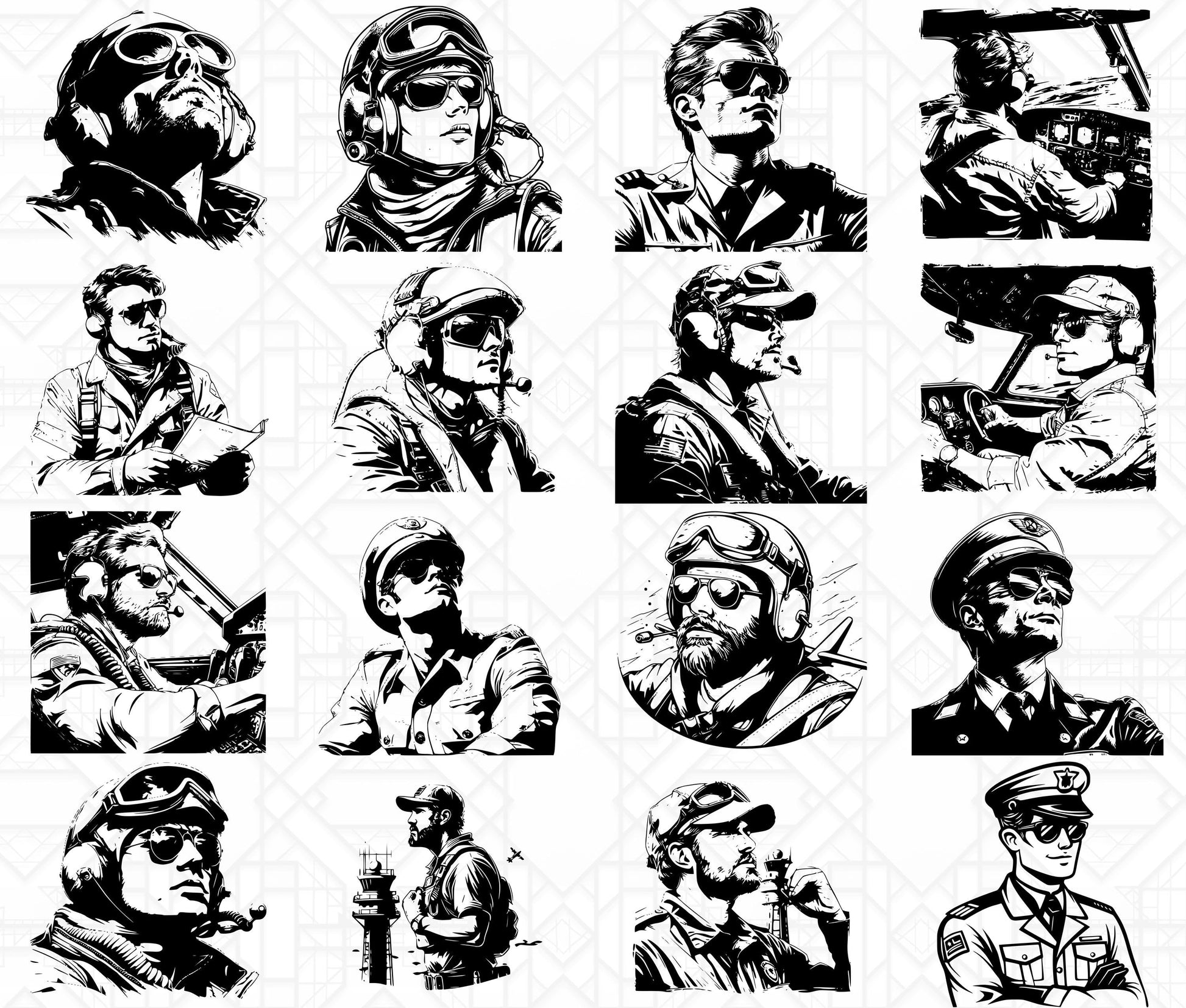 Pilot SVG Bundle - CraftNest - Digital Crafting and Art