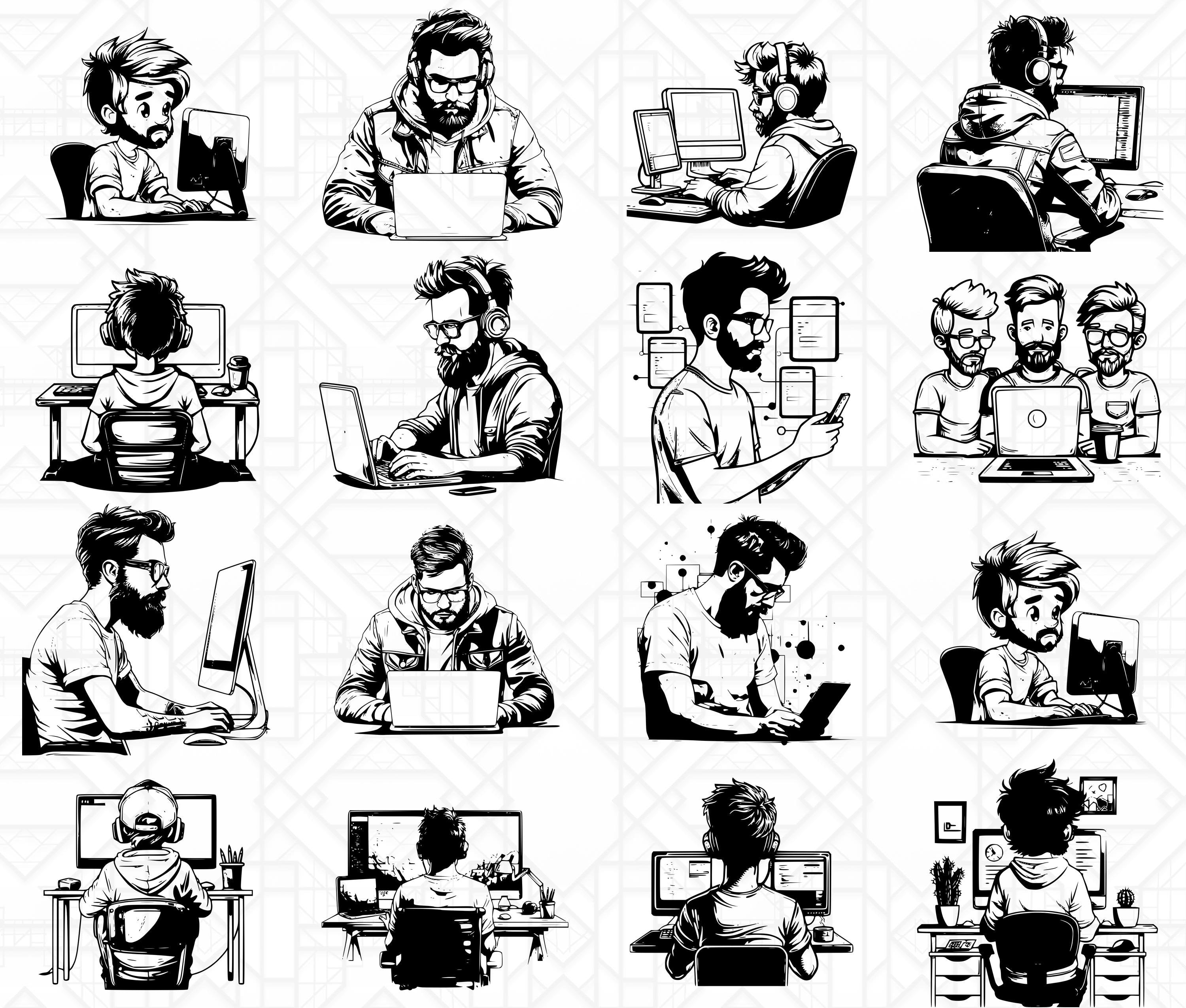 Software Developer SVG Bundle - CraftNest - Digital Crafting and Art