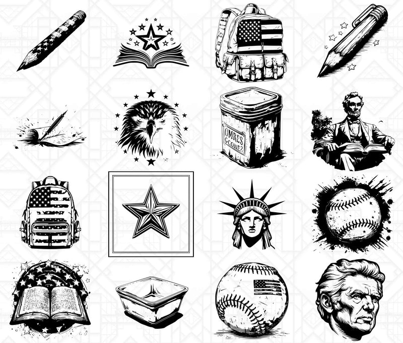 USA Back To School SVG Bundle - CraftNest - Digital Crafting and Art