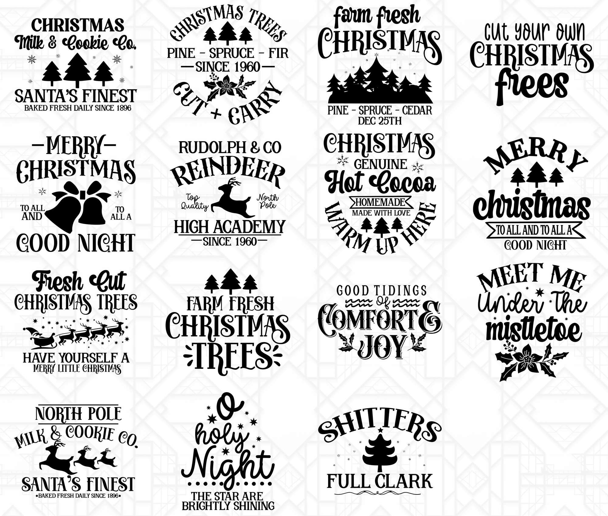 Farmhouse Christmas SVG - CraftNest - Digital Crafting and Art