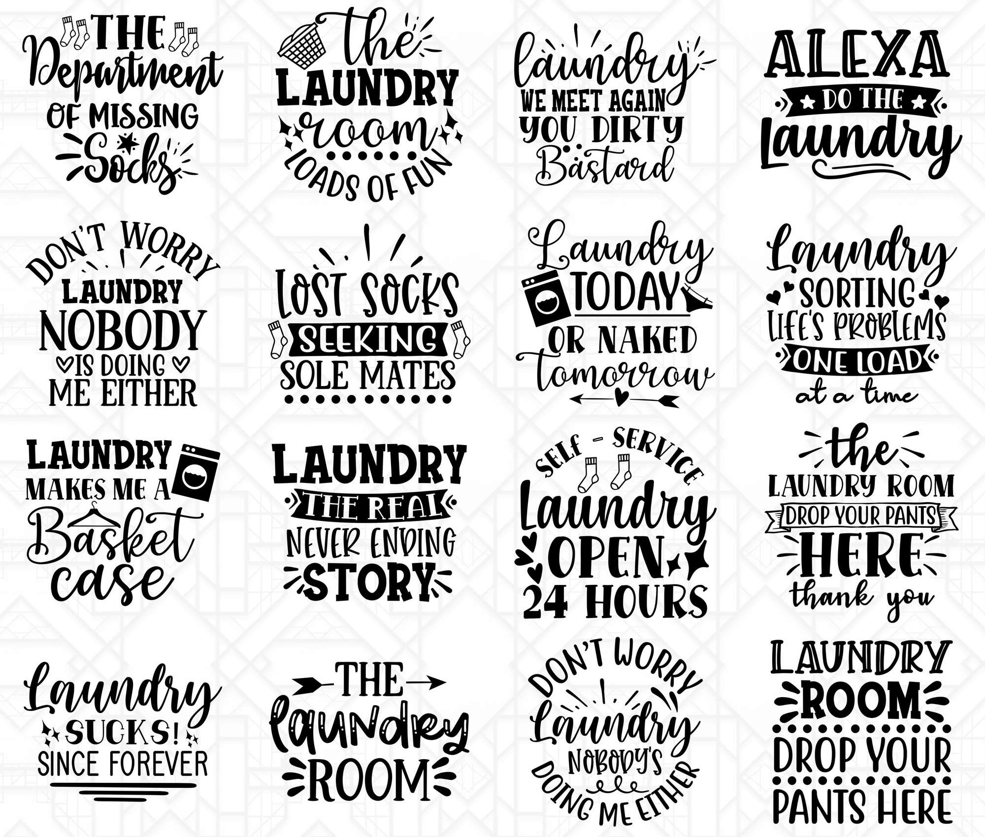 Laundry Room SVG - CraftNest - Digital Crafting and Art