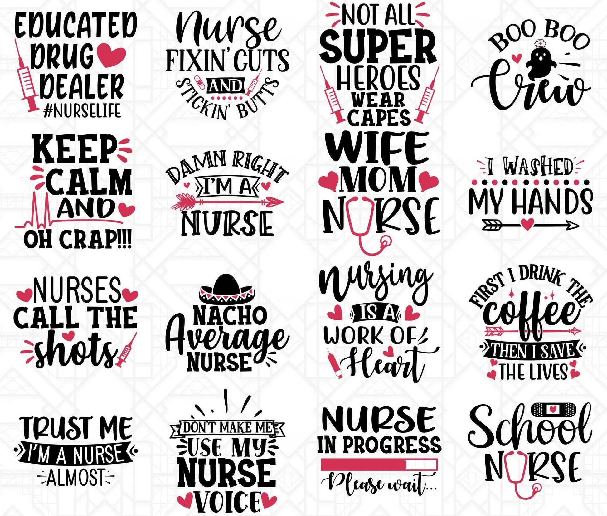 Nurse Quotes SVG - CraftNest - Digital Crafting and Art