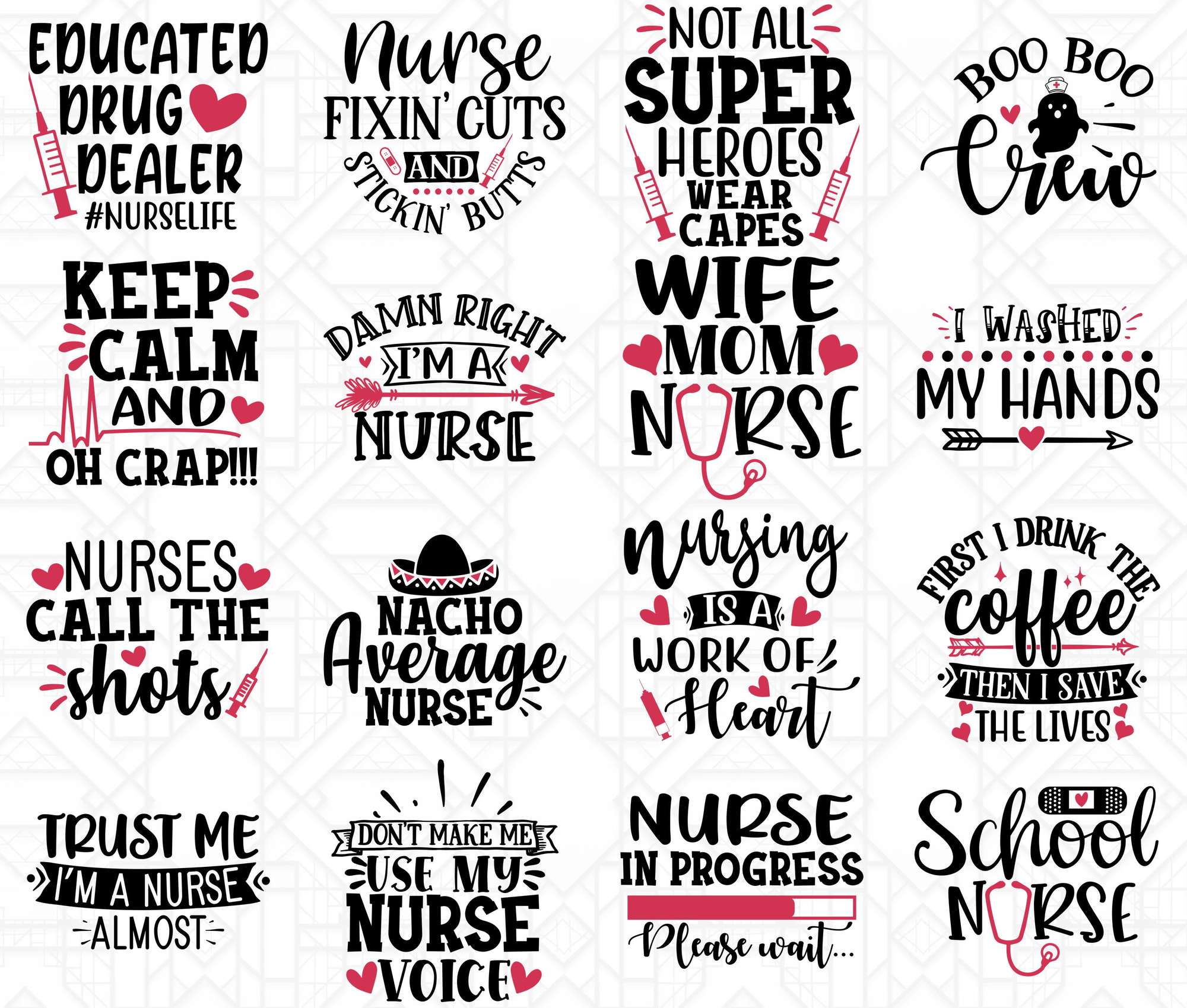 Nurse Quotes SVG - CraftNest - Digital Crafting and Art