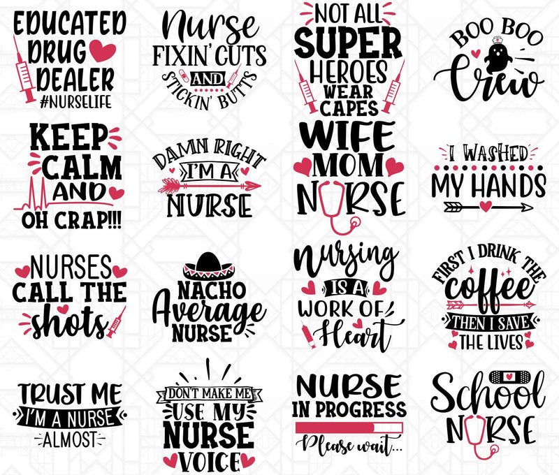 Nurse Quotes SVG - CraftNest - Digital Crafting and Art