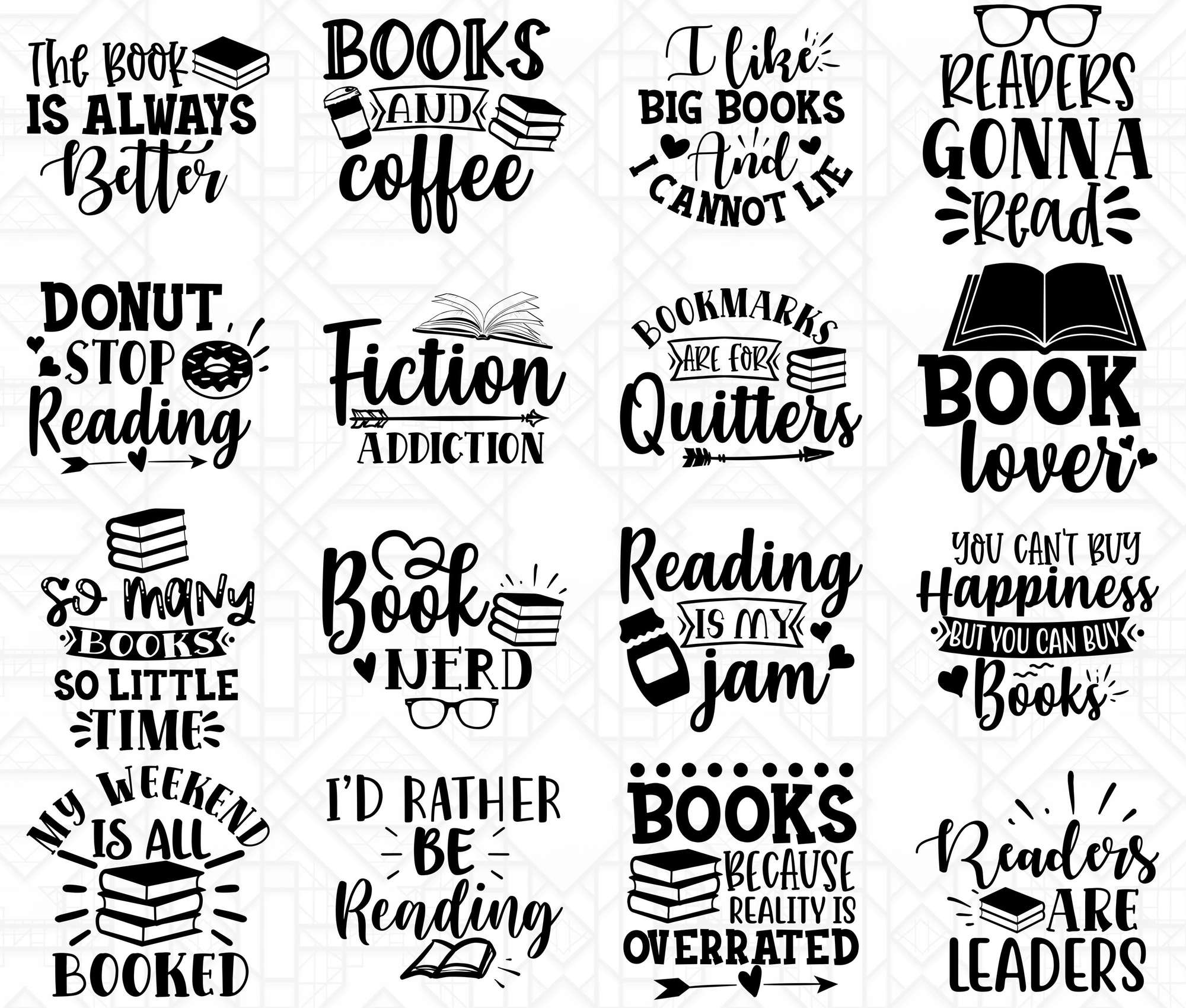 Reading Book SVG - CraftNest - Digital Crafting and Art