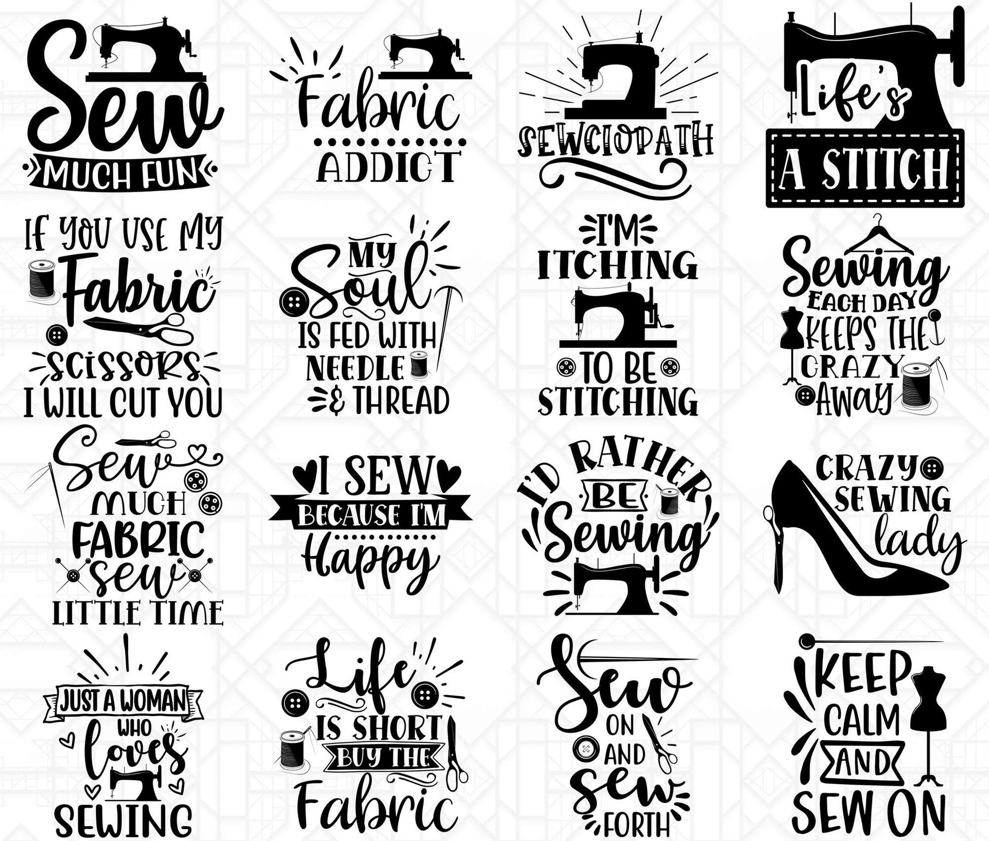 Sewing SVG - CraftNest - Digital Crafting and Art