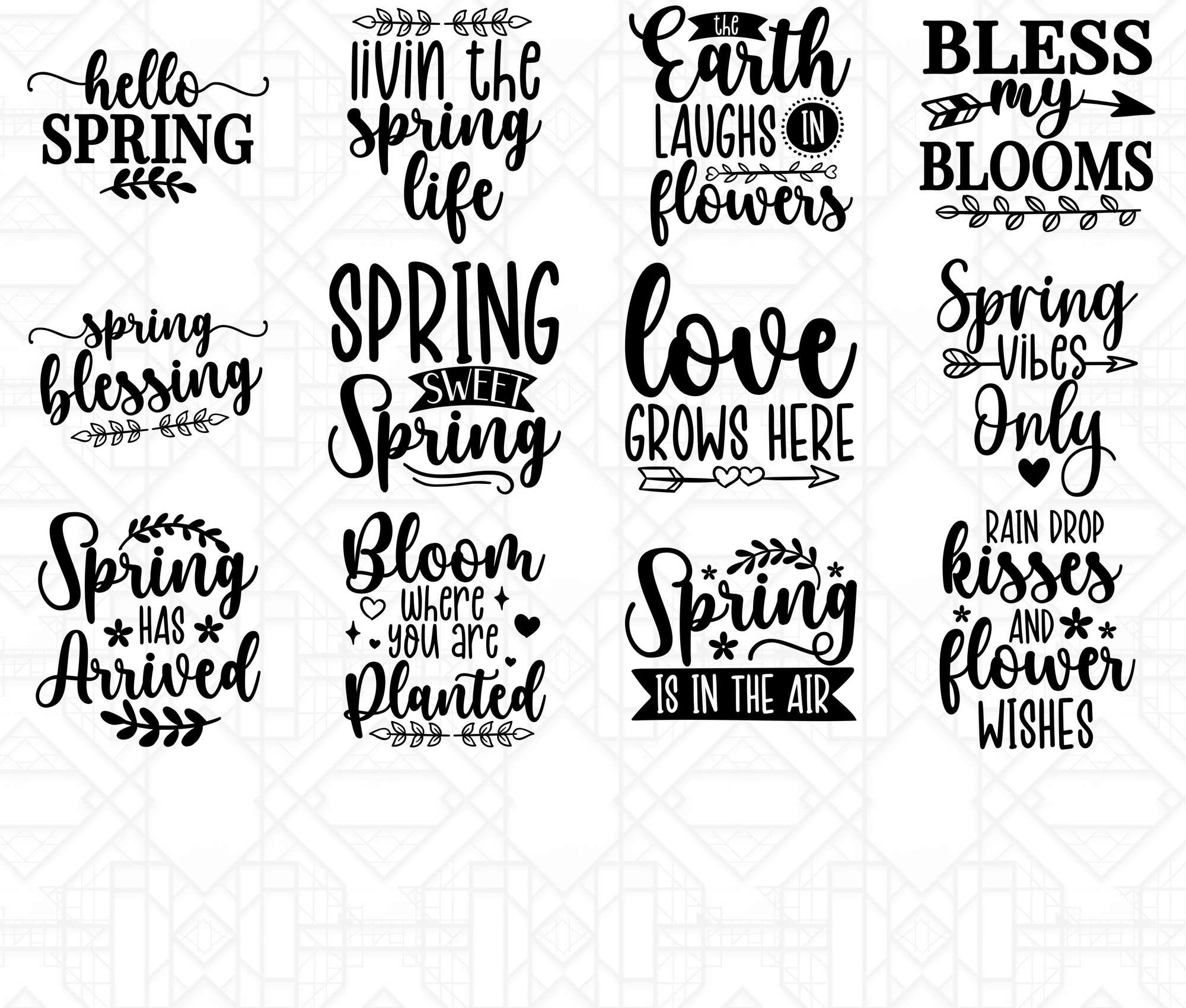 Spring Door Sign SVG - CraftNest - Digital Crafting and Art