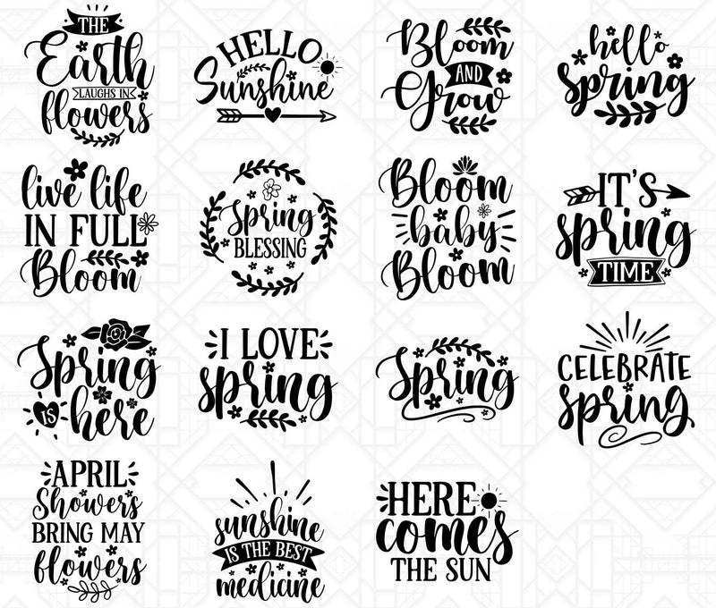 Spring Sign SVG - CraftNest - Digital Crafting and Art