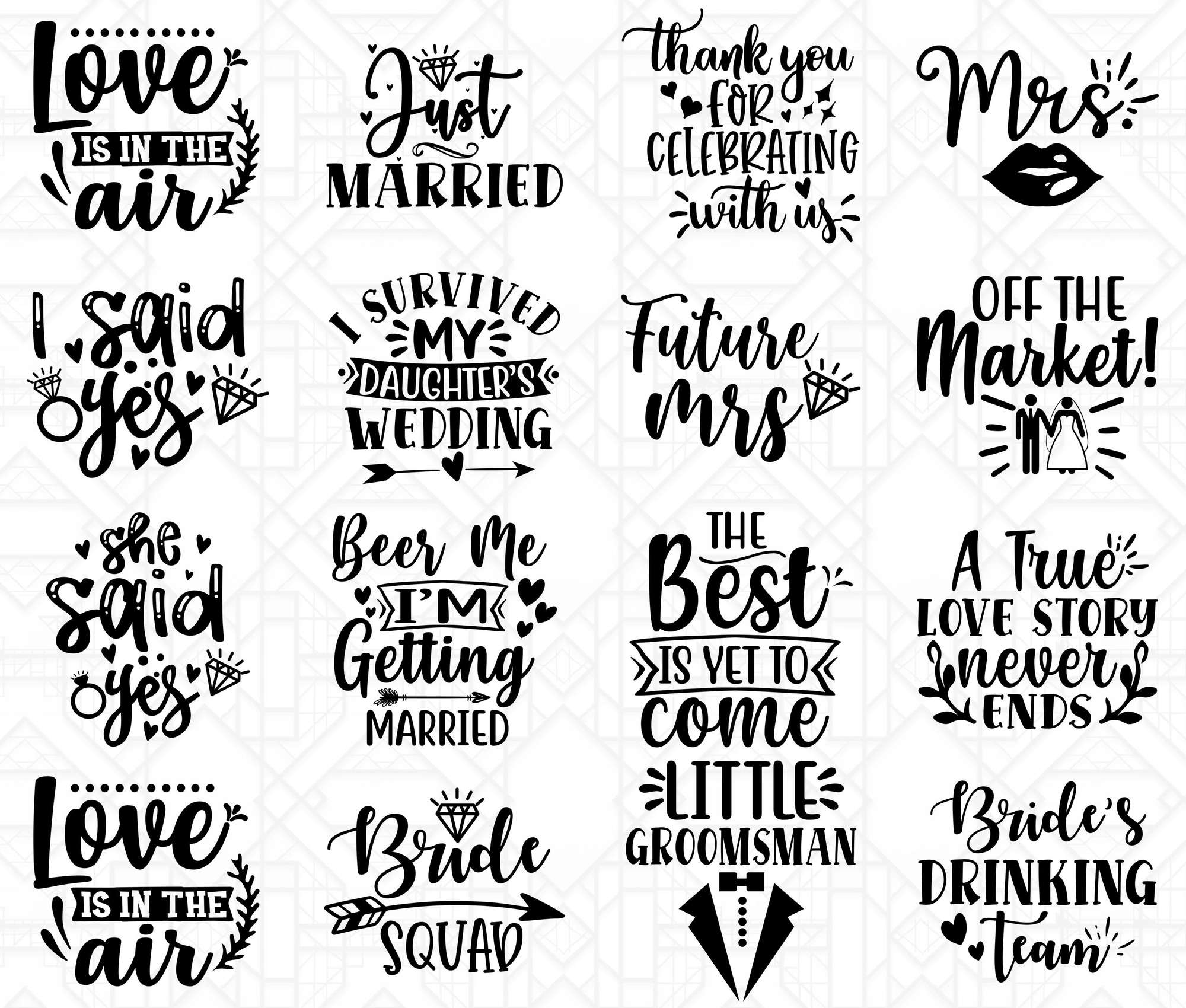 Wedding SVG - CraftNest - Digital Crafting and Art