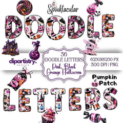 Doodle Alphabet Clipart - CraftNest - Digital Crafting and Art