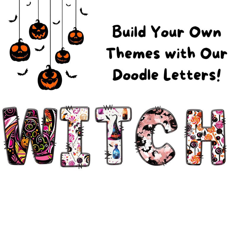 Doodle Alphabet Clipart - CraftNest - Digital Crafting and Art
