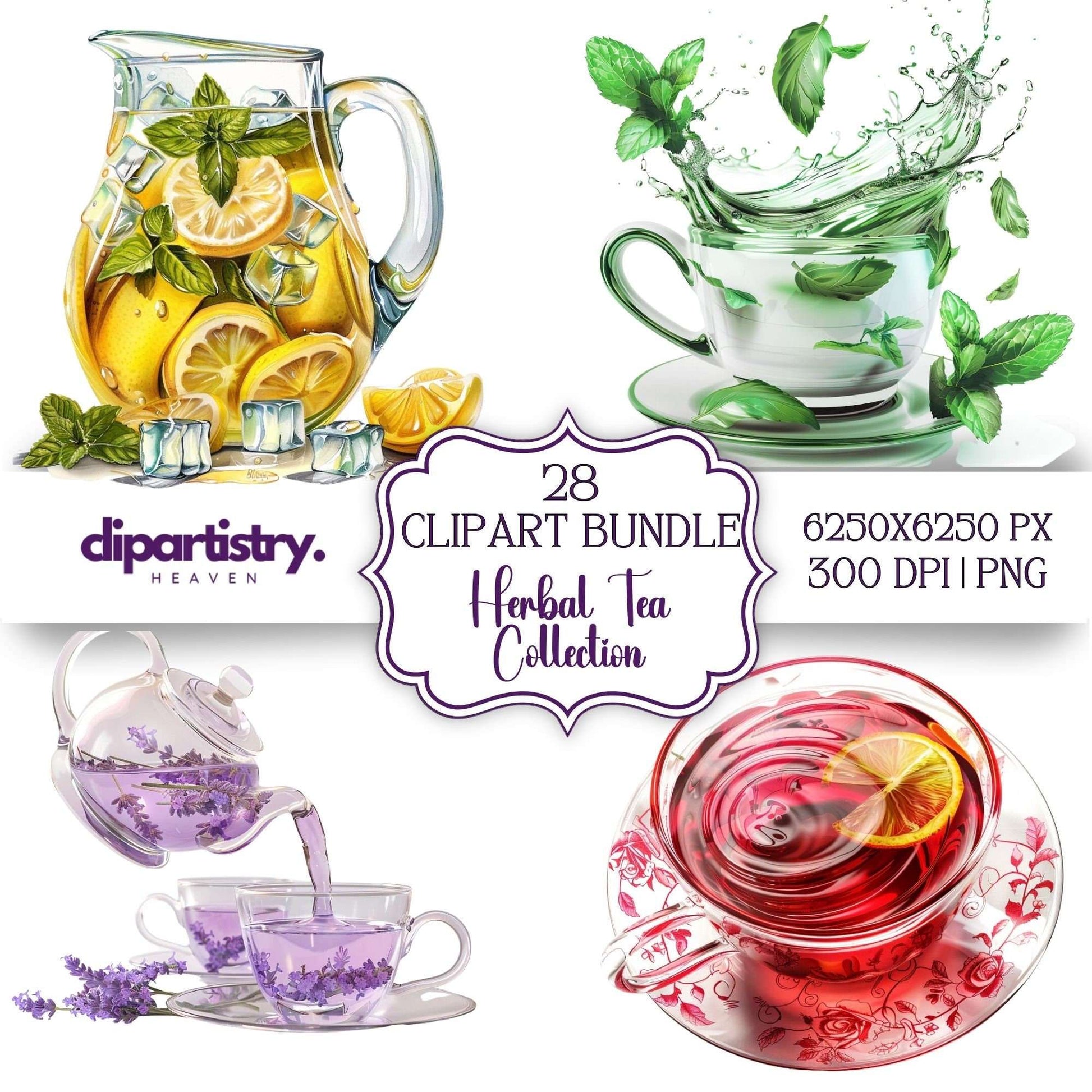 Herbal Tea Food Clipart - CraftNest - Digital Crafting and Art