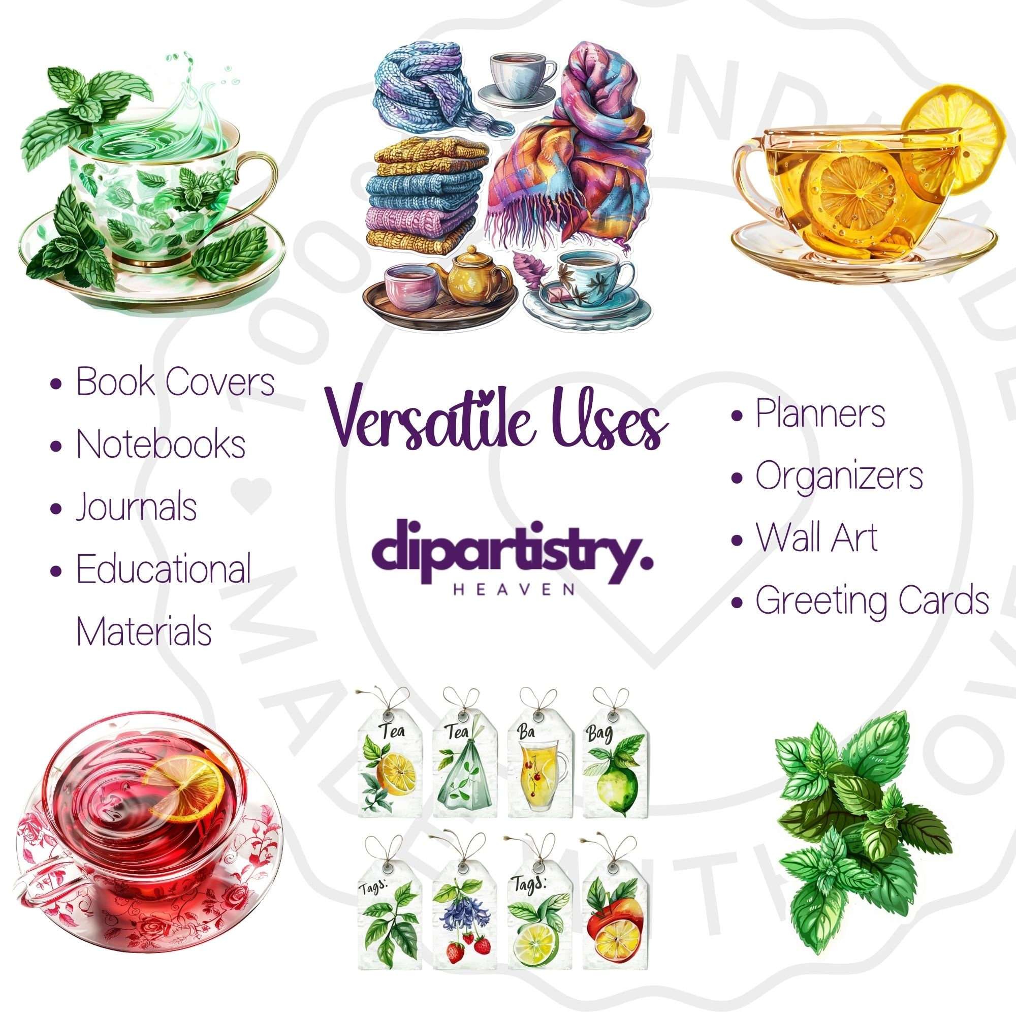 Herbal Tea Food Clipart - CraftNest - Digital Crafting and Art