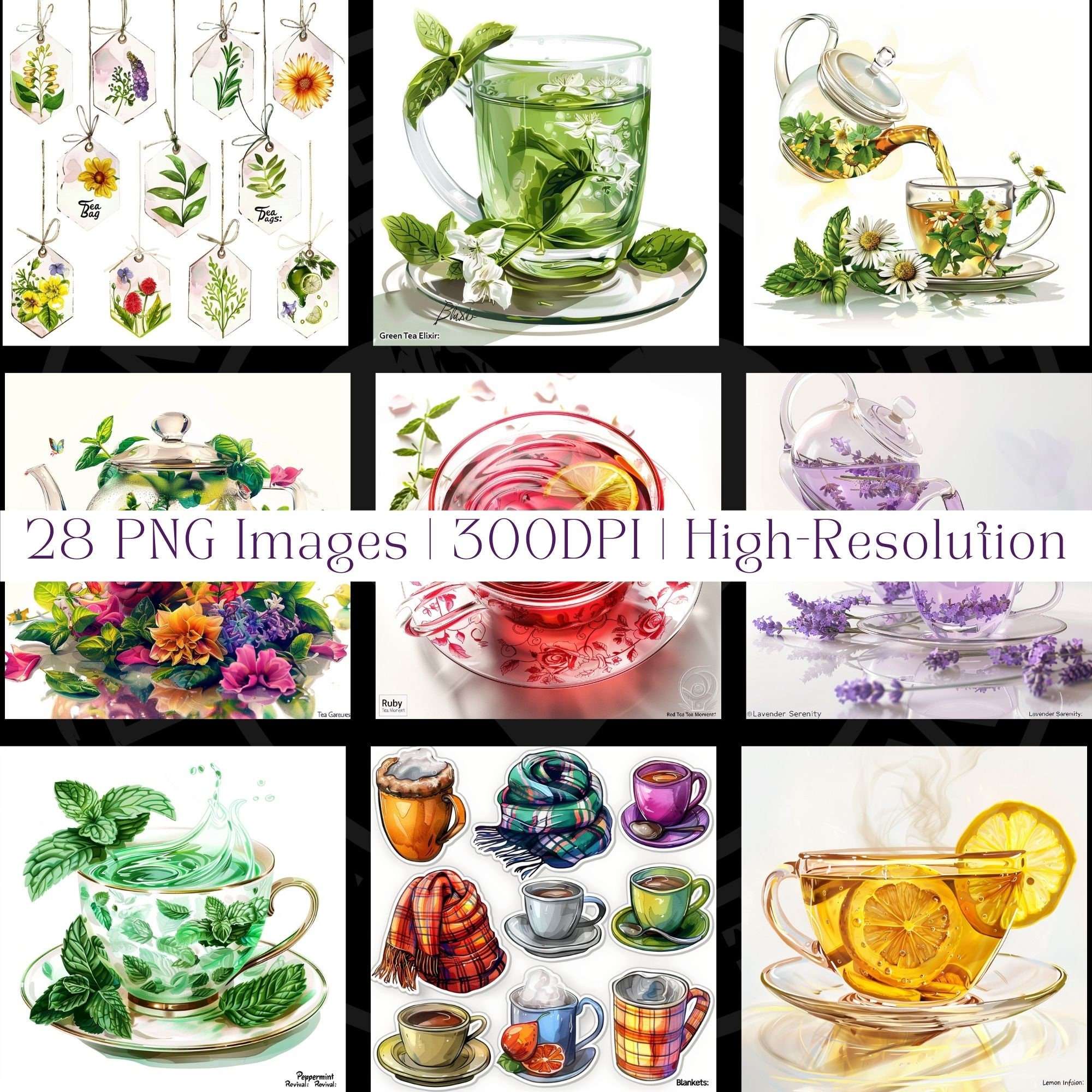 Herbal Tea Food Clipart - CraftNest - Digital Crafting and Art
