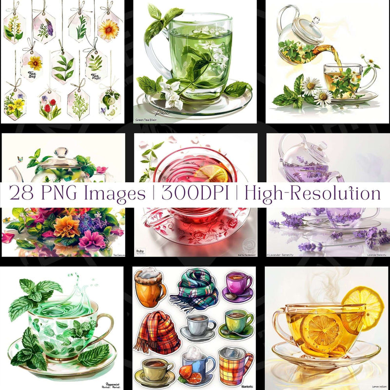 Herbal Tea Food Clipart - CraftNest - Digital Crafting and Art