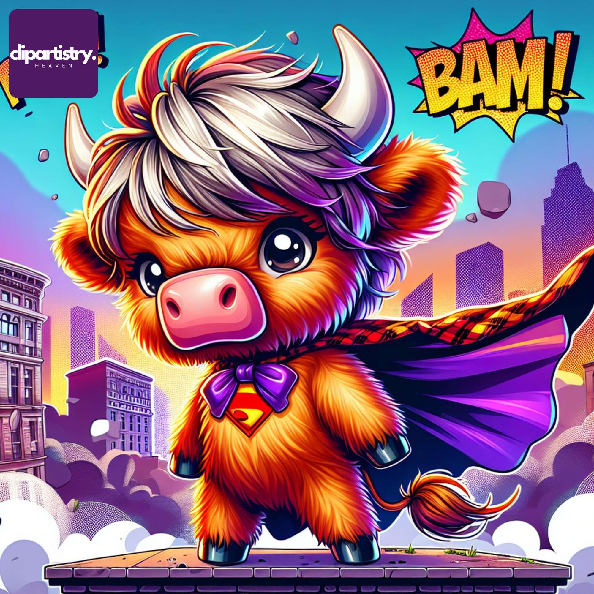 Highland Cow Bundle Clipart - CraftNest - Digital Crafting and Art