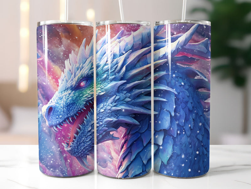 Ice Dragon Tumbler Wrap - CraftNest